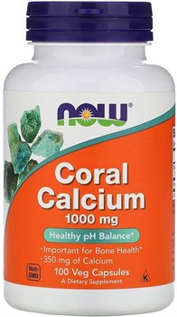 NOW  Coral Calcium   1000 mg, 100 caps. - фото 6029