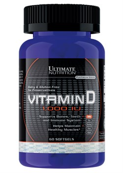 ULTIMATE Vitamin D  1000IU,   60 капс - фото 6104